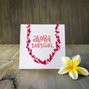 Aloha Baby - Tarjeta de felicitación personalizable