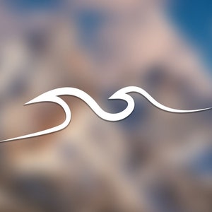 Wave Decal Vinyl cut