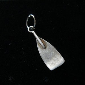 Sterling Silver Miniature ROWING SCULLING CREW Oar Charm / Pendant