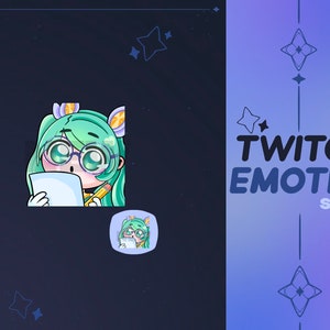 Twitch emote Sona guardian of the stars / Twitch emote star guradian Sona