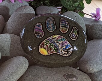 Zentangle Paw Print - Etsy