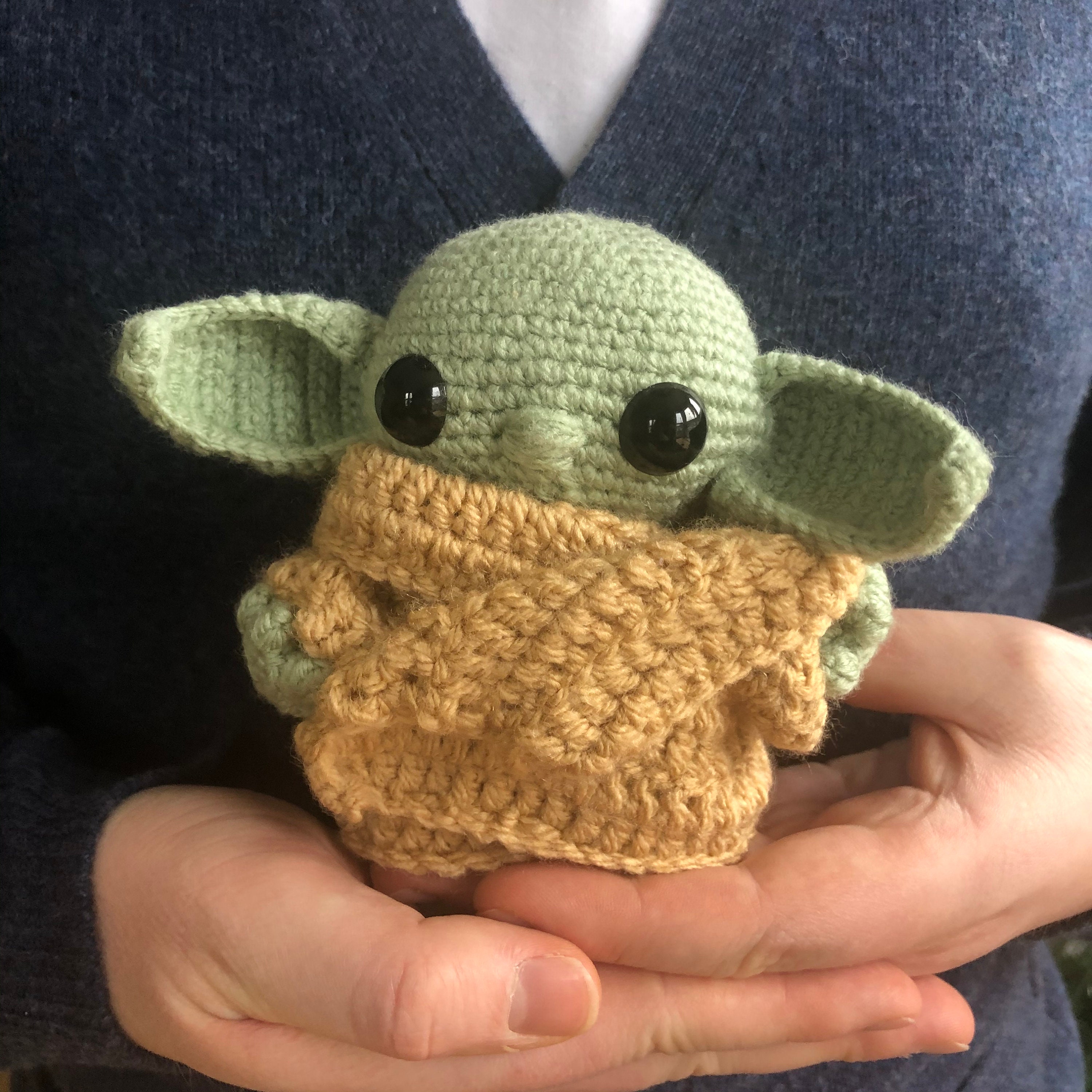 Baby Yoda The Child Grogu Amigurumi Crochet Doll Etsy