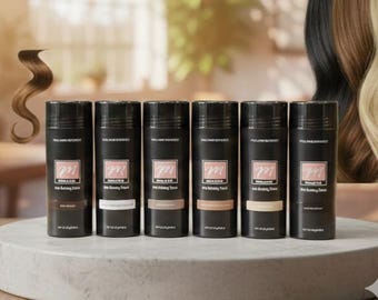 MAKEITFULL Hair Building Fibers: Black/Dark/Med/LT Brown