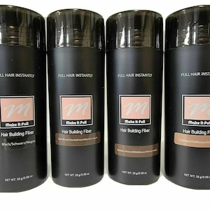 MAKEITFULL PREMIUM better than TOPPIK black dark Brown Hair Building Fibers