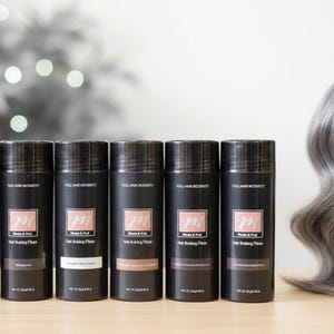 MAKEITFULL Hair Building Fibers: Black/Dark/Med/LT Brown/Grey/Gray/White