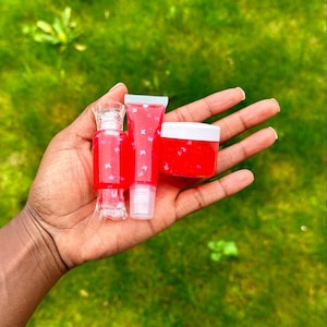 KLARE LIPGLOSSES | Erdbeere, Kirsche, Kokosnuss, Zitronen-Aroma Lipglossen