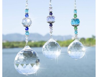 Handmade Rainbow Suncatche Window Hanging Crystal Pendant Ball Prisms Gifts 