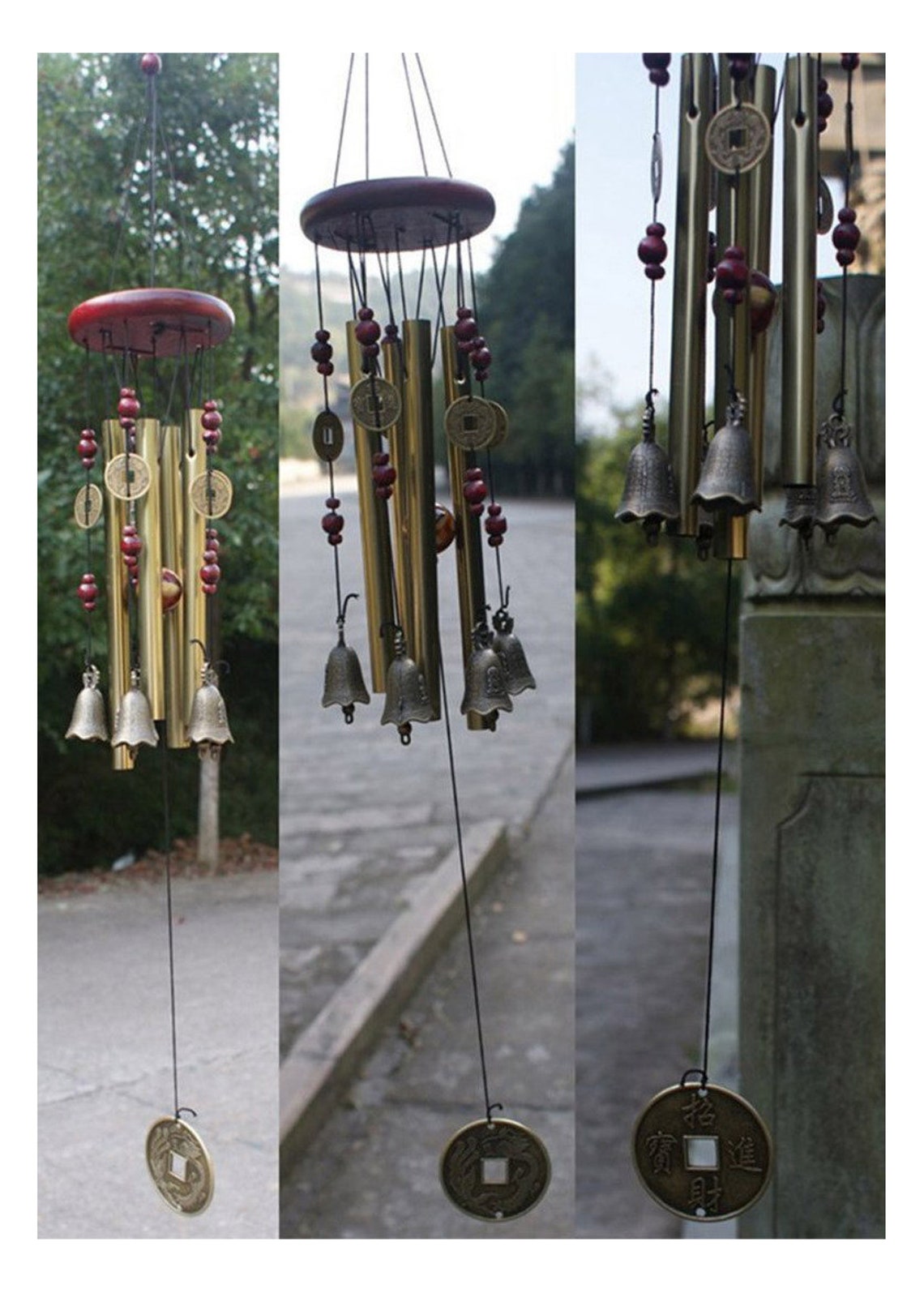 Chinese Traditional Bronze 24 Wind Chime Chimes Etsy