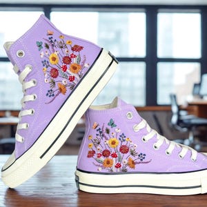 Custom Converse Chuck Taylor Mushrooms Embroidered Converse Shoes/ Mushrooms Embroidered Converse Custom/ Mushrooms Embroidered Sneakers