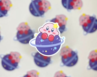 Kirby - Kawaii Anime Cartoon Waterproof Stickers for Laptops, Hydro Flask, Bottles, Phones