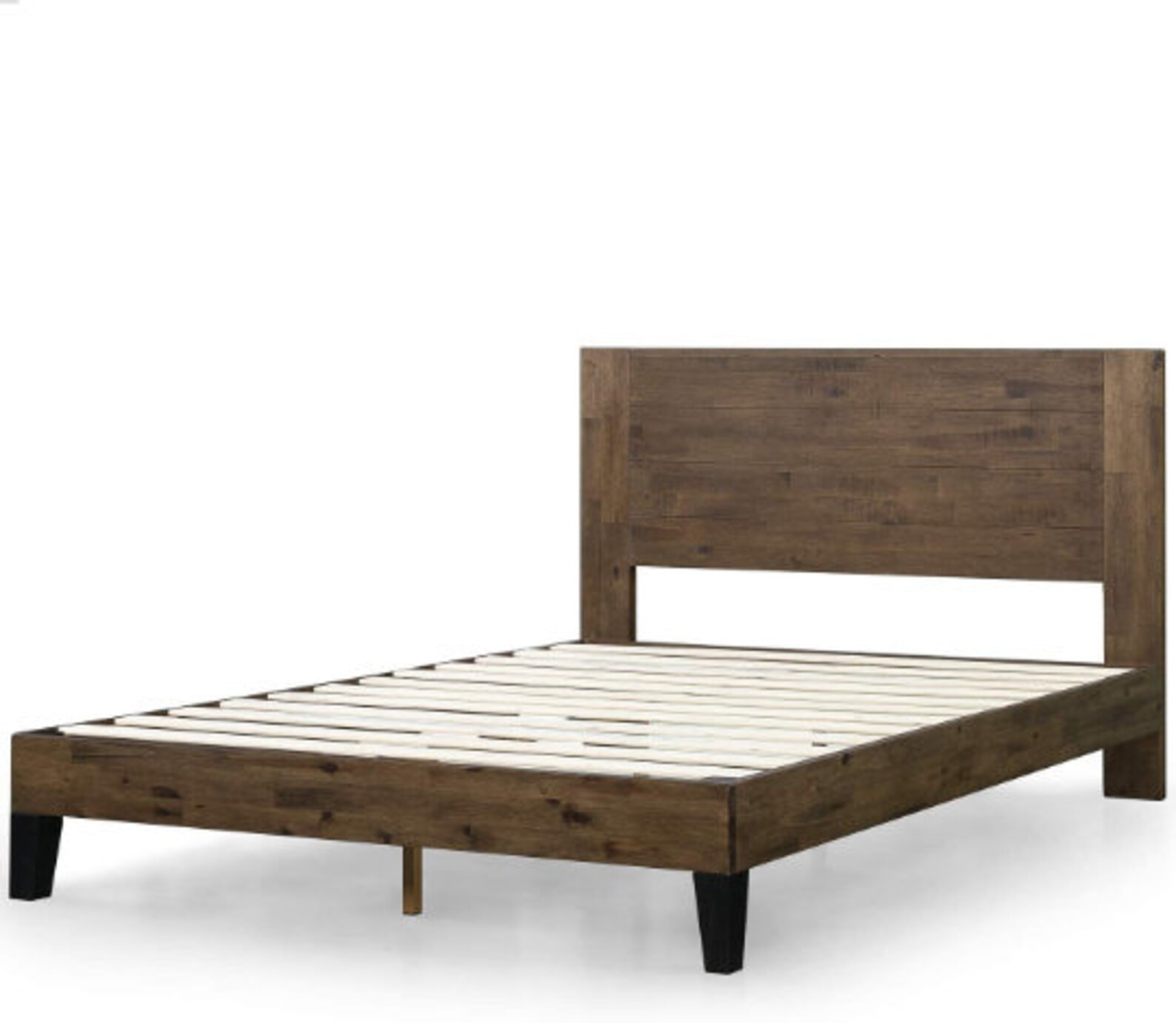 Wooden Pine Platform Bed with Headboard Non Slip Slats Etsy