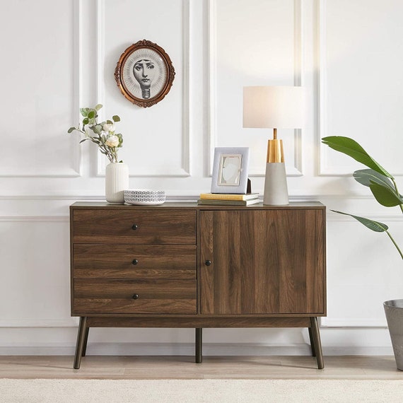 Dark walnut buffet deals