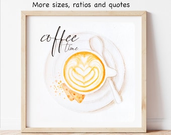 cappuccino coffee print coffee poster but first coffee wall art coffee art print coffee kitchen decor download coffee