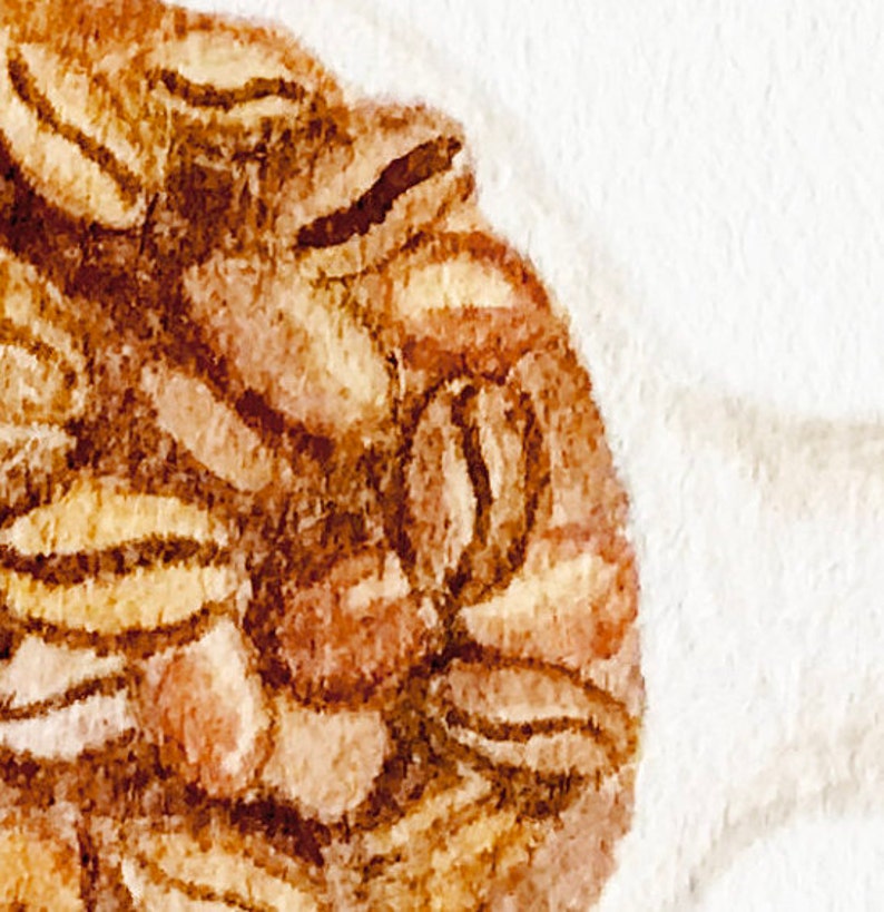 May include: Close-up of a brown and tan patterned fabric with a textured surface.