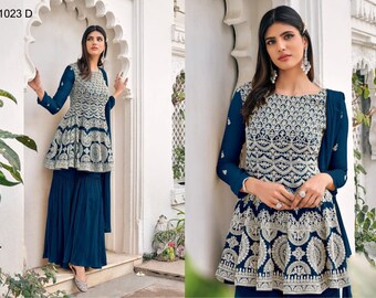 Pakistani Indian Wedding Party Wear Designer Faux Georgette - Etsy