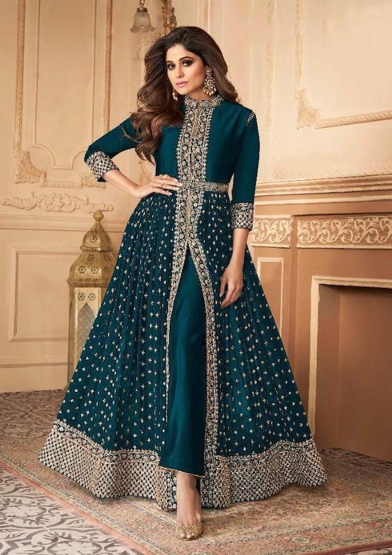Women's Embroidery Party Wear Gown – mahezon