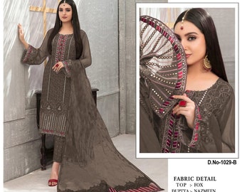 Salwar kameez Georgette with Heavy Embroidery work Designer partywear salwar suit for women wedding wear readymade