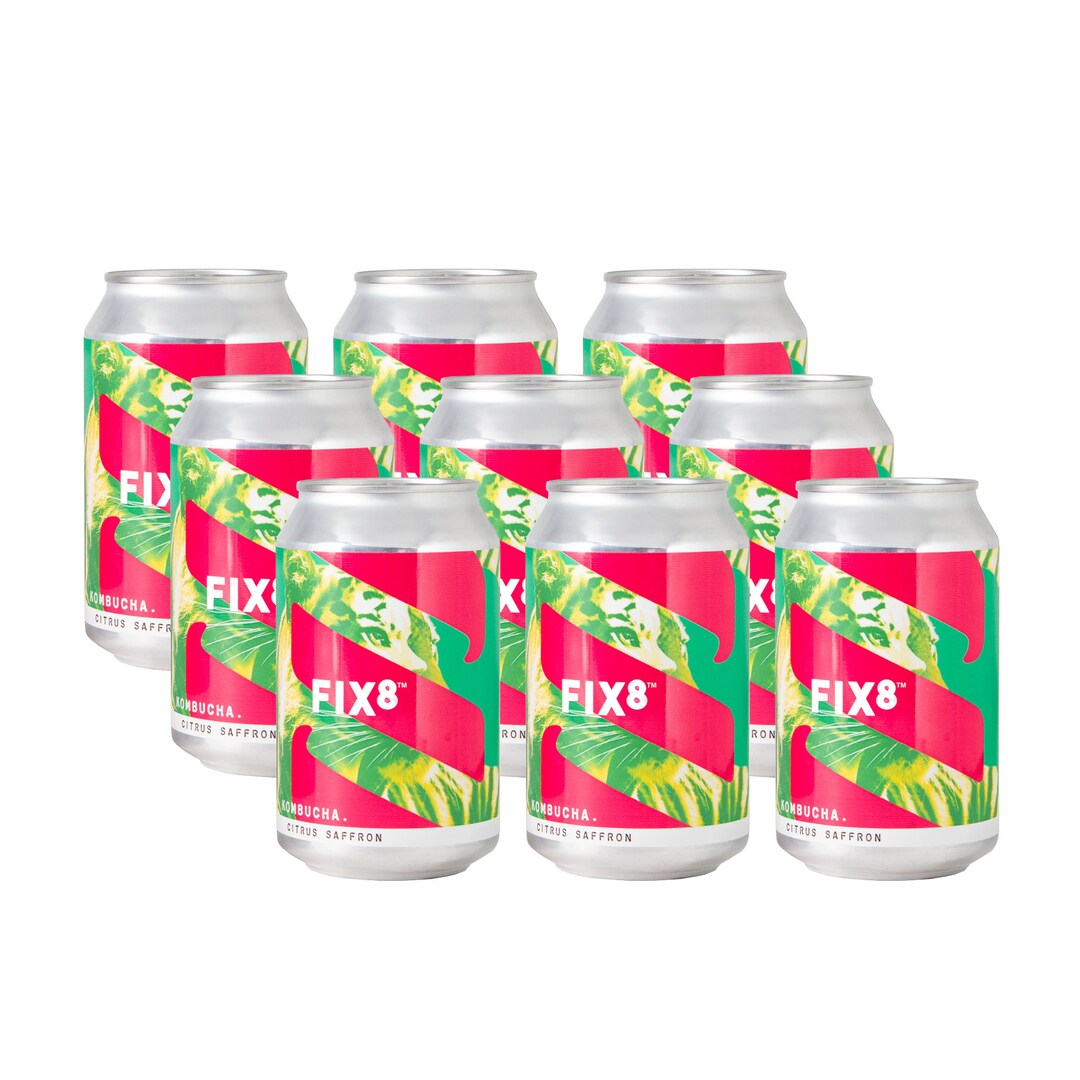 KOMBUCHA Fix8 Citrus Saffron Kombucha 12 x 330ml latas Etsy España