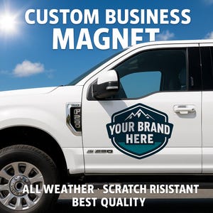 Professional Printed Magnet Custom Business Car Magnet | Personalized Vehicle Magnetic Sign | Weatherproof, Scratch Resistant, High Quality