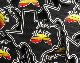 Texas state yota life embroidered patch for 4Runner tundra Tacoma rav4 fj cruiser