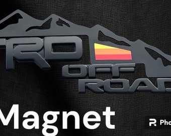 Fifth Gen 4Runner TRD Offroad Magnet Set: Retro Mountain Scene