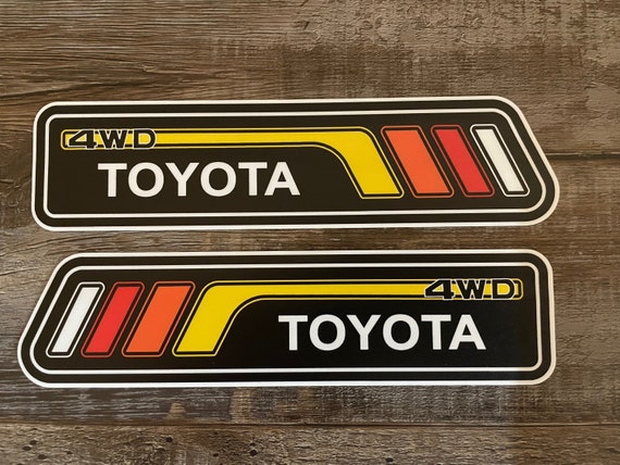 Toyota Retro Stripes Set of 2 Various Styles for 4runner - Etsy