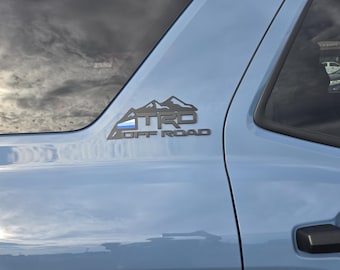 6th Gen 4Runner TRD Offroad Magnet Set: Retro Mountain Scene
