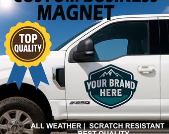 Custom Car Magnet: Personalized Vehicle Magnetic Sign, Weatherproof