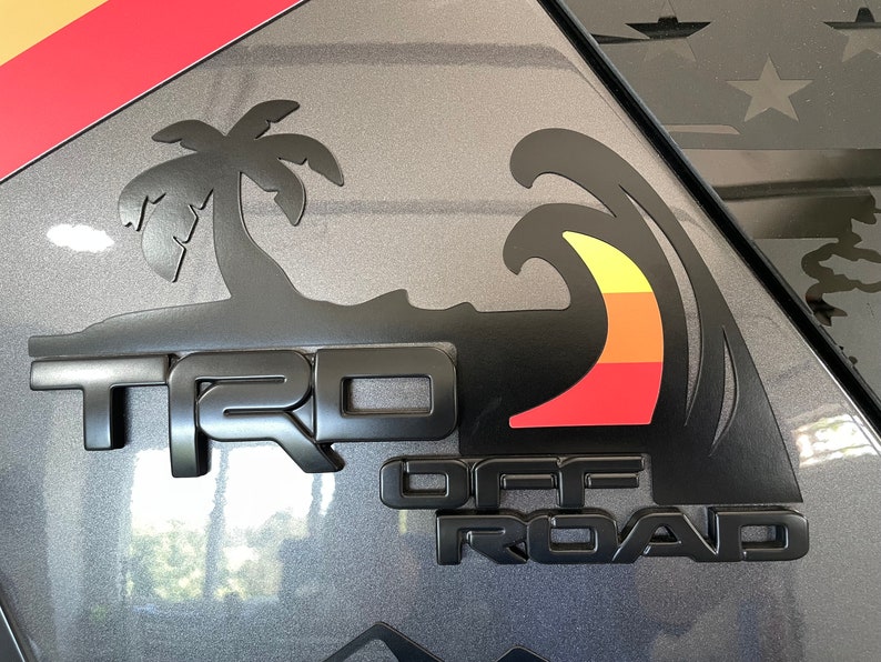Fifth Gen Toyota 4runner TRD Offroad Magnet Set: Retro Beach Scene ...