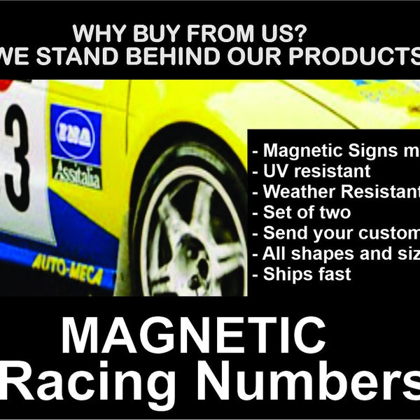 Magnetic Racing Numbers - Etsy