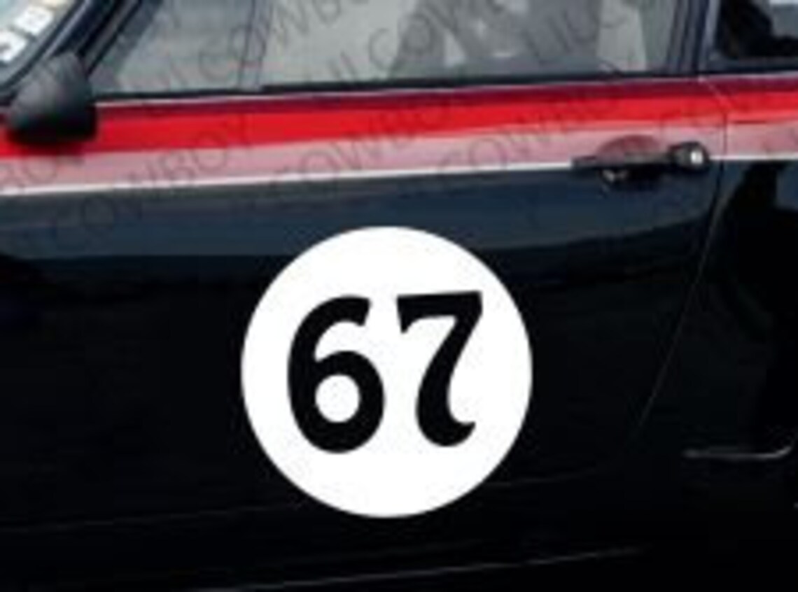 Custom Magnetic Racing Numbers: Weather Resistant Car Sign - Etsy