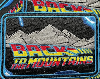 Embroidered headliner patch 4x4 Off-road truck toyota patch back to mountains theme