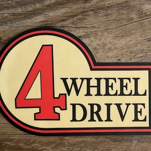 4 wheel drive toyota retro vintage decal for 4runner tacoma fj cruiser tundra rav 4 land cruiser
