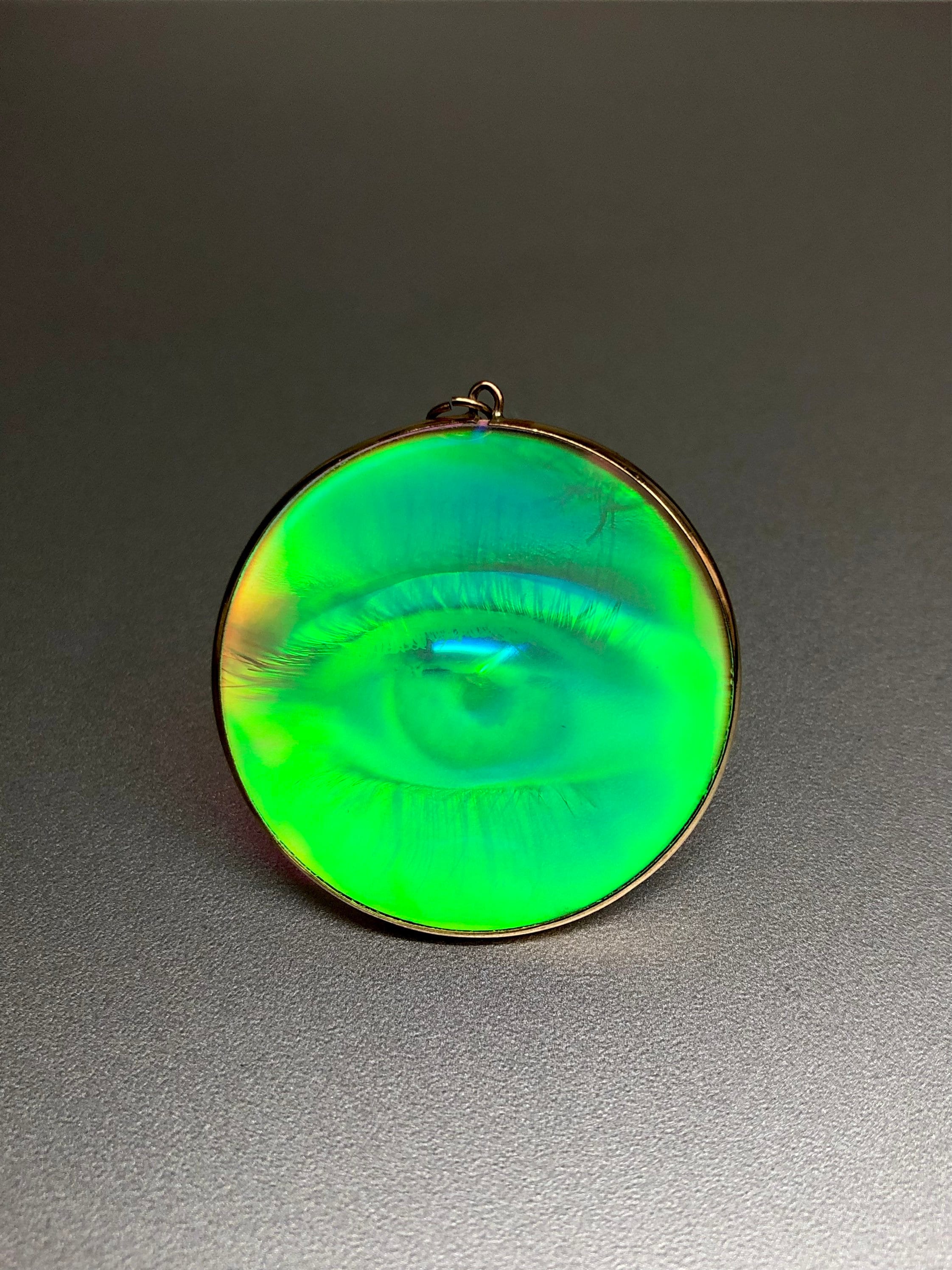 Vintage Eye Hologram Pendant Etsy UK