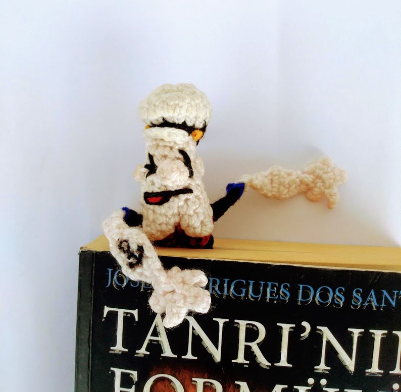 Crochet Popeye and Olive oyl Bookmark Knitted Amigurumi Popeye Best gift for book lovers