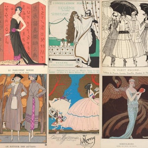 Gazette du Bon Ton Vintage Fashion Magazine 1912-1922, French Style, art, society, fashion, lifestyle, beauty, 12 Issues, PDF