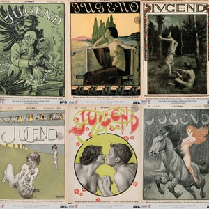 Jugend Vintage German Art Magazines 1867 to 1901. 326 issues PDF - Art Nouveau, Jugendstil, Georg Hirth, Impressionism, european art