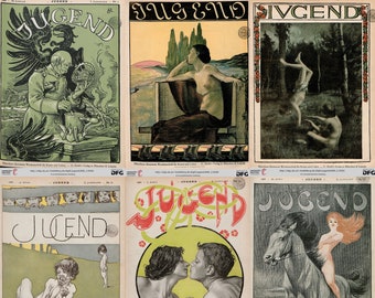 Jugend Vintage German Art Magazines 1867 to 1901. 326 issues PDF - Art Nouveau, Jugendstil, Georg Hirth, Impressionism, european art