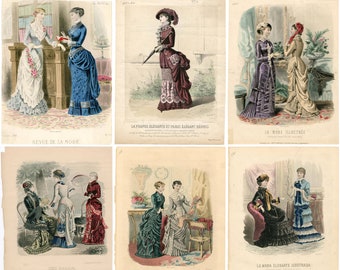 Victorian Catalog Retro Advertising Victorian Womens Clothing Accessories 19th Century Fashion Quilt Backing from Leutenegger BTY