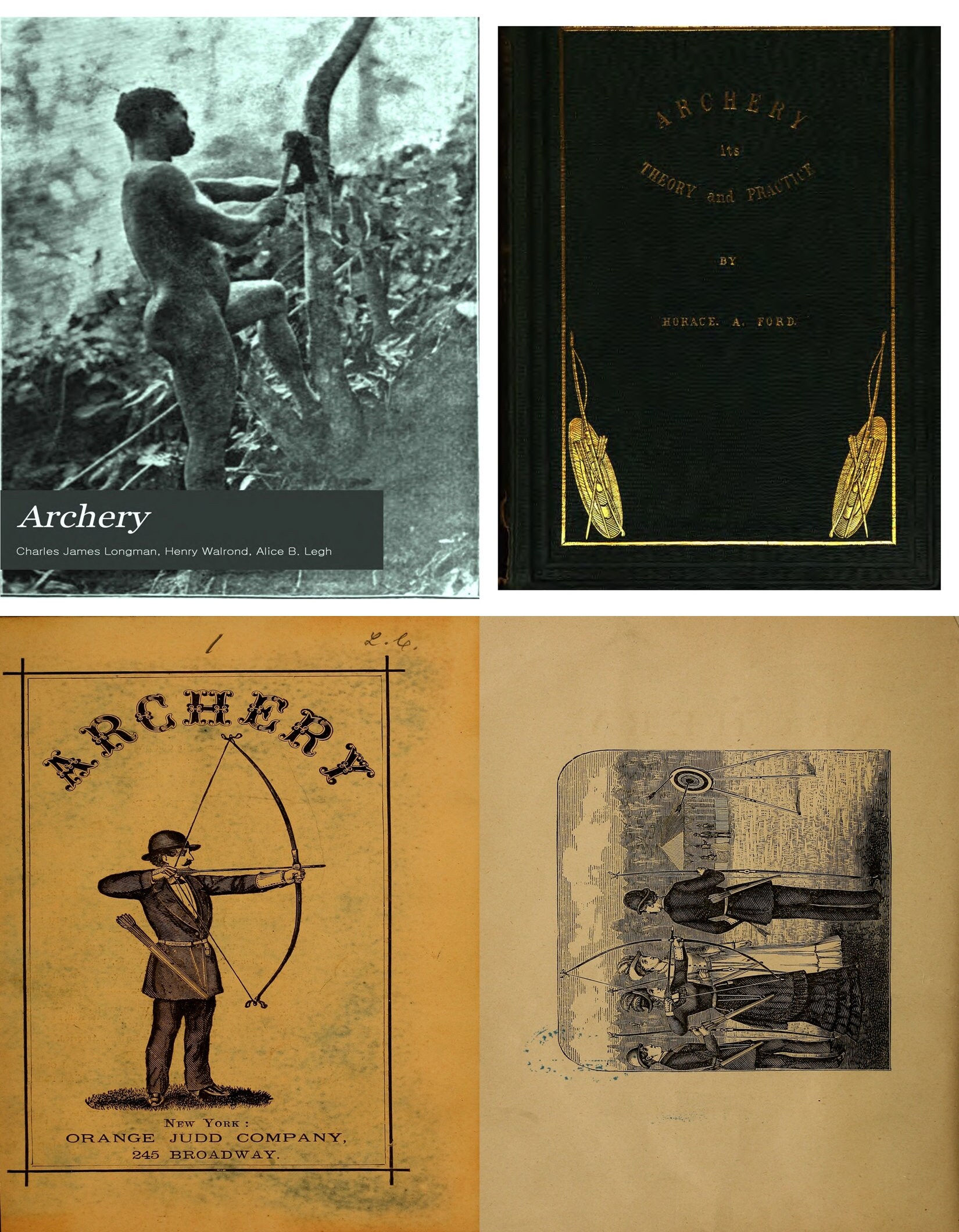 Vintage archery books guides hunting bows arrows long Etsy