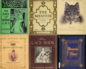 27 Vintage Lace Making Ebooks, Honiton, Medici, Teneriffe – embroidery, lacework, lacemaking, battebberg, lace making, stitchin - PDFs