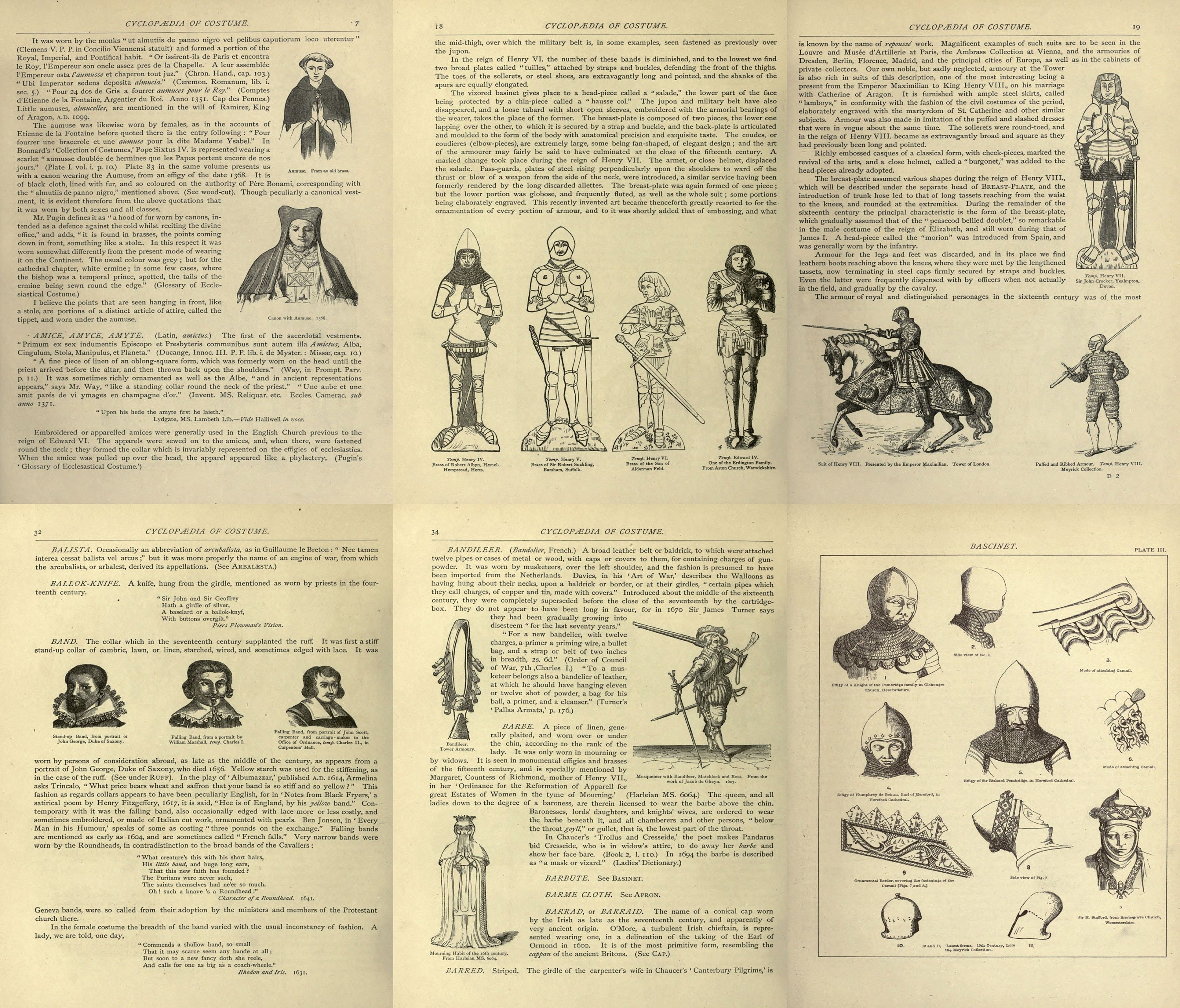 洋書　古書　服飾とファッションに関する百科事典　フランス語　衣装の歴史　装飾品 Ancient Fashion - A Cyclopaedia of Costume or Dictionary of