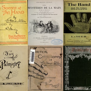 Palmistry, Cheirosophy, Chiromancy, Hand reading, Perin&#39;s. Vintage Palmistry practical handbooks and information. 25 Ebooks PDFs.