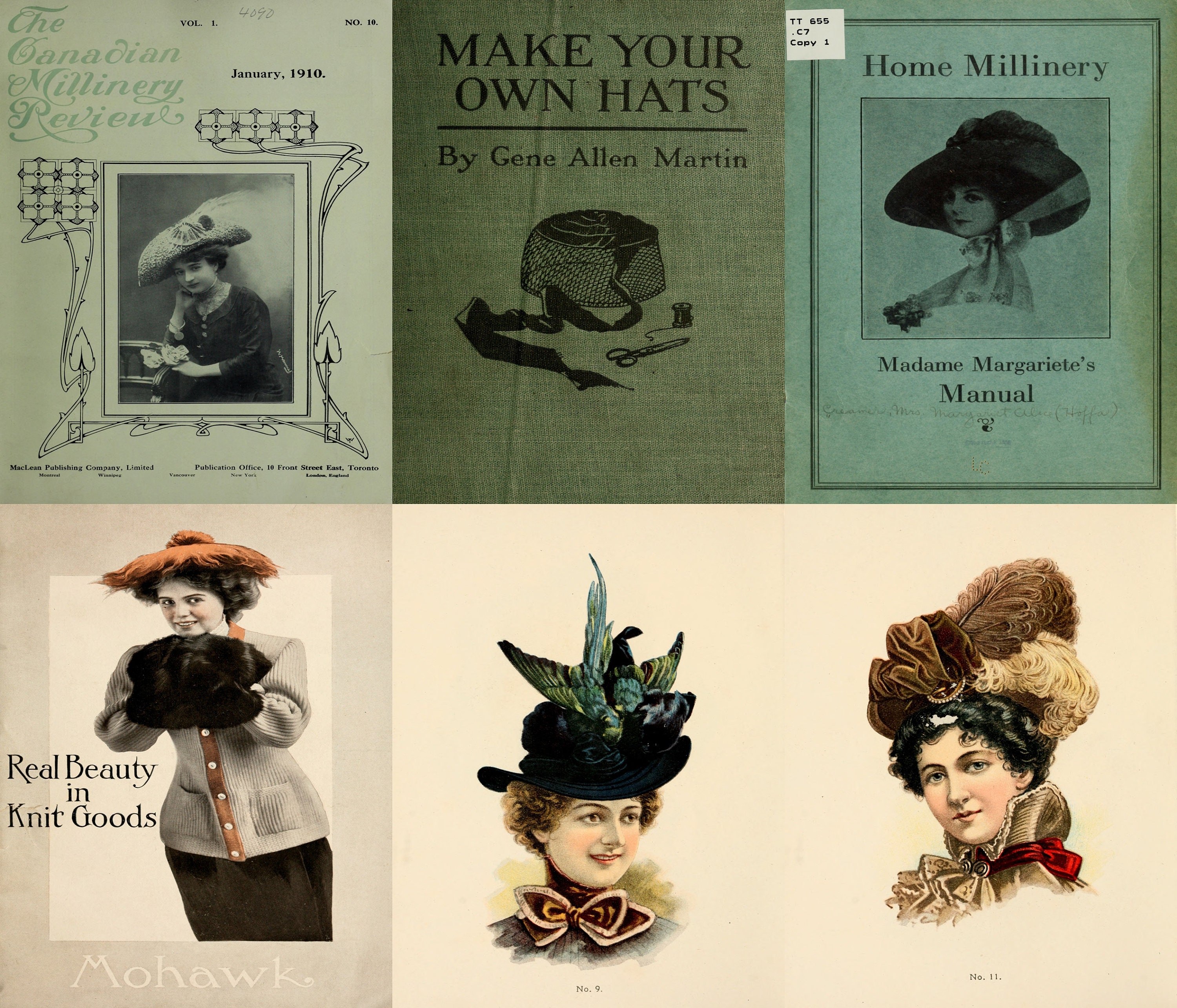 35 Vintage Hat Making Books Hat Making Millinery Hat Making Tools Hat  Making Supplies Millinery Supplies Book Collection 