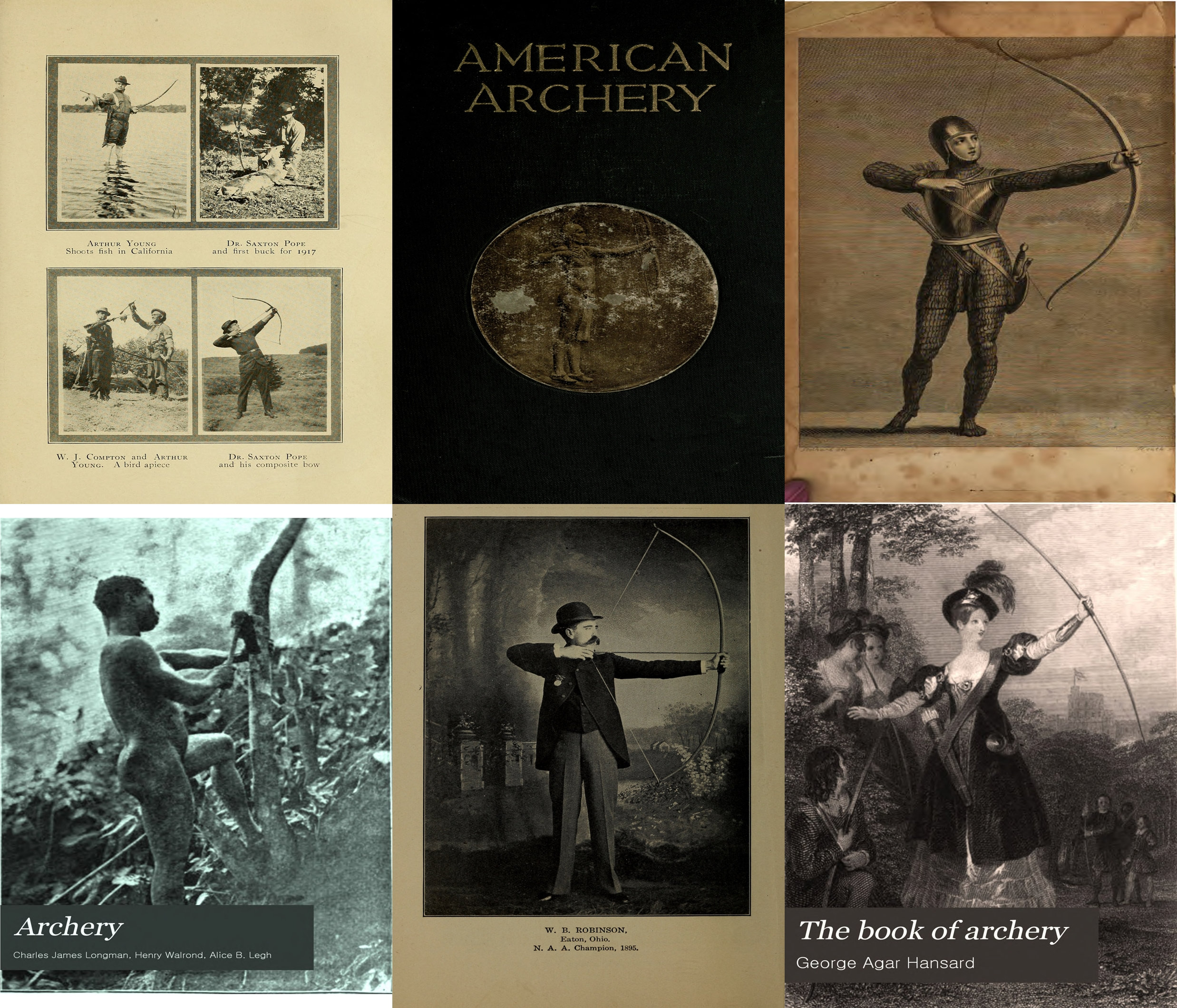 Vintage archery books guides hunting bows arrows long Etsy.de