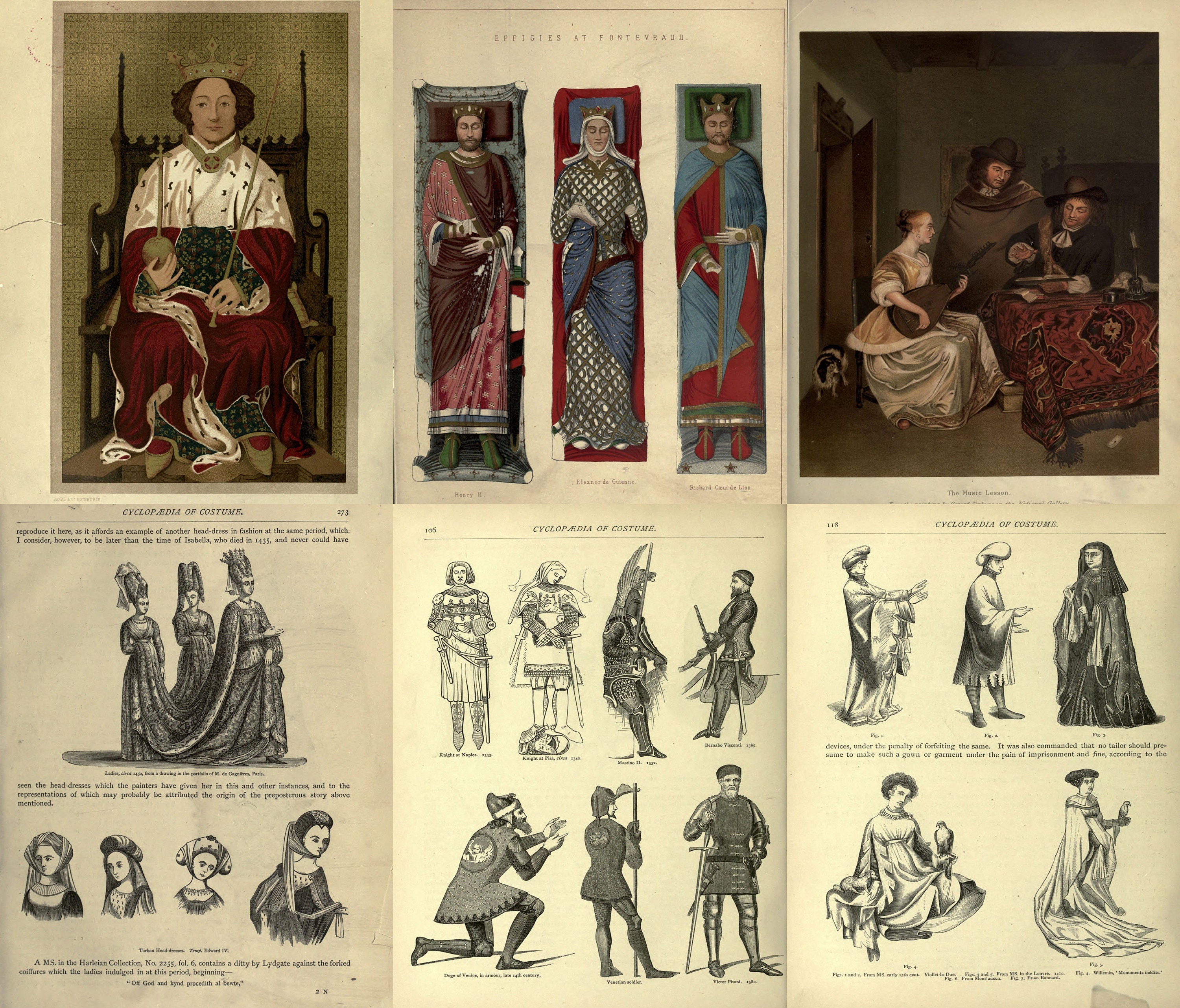 洋書　古書　服飾とファッションに関する百科事典　フランス語　衣装の歴史　装飾品 Ancient Fashion - A Cyclopaedia of Costume or Dictionary of