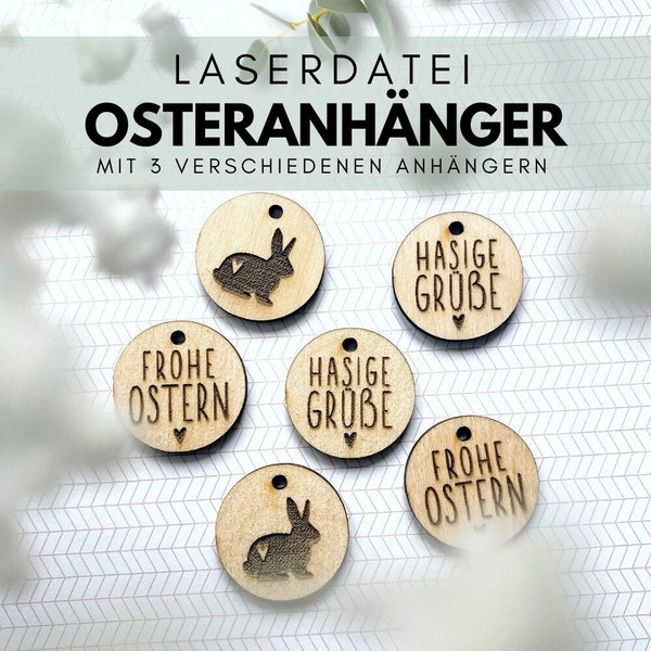 Laserdatei Osteranhänger SVG Laser Frohe Ostern Geldgeschenk Gutschein Osterhase Lasern PNG Ostergeschenk Geschenkidee Ei Anhänger Hase Herz