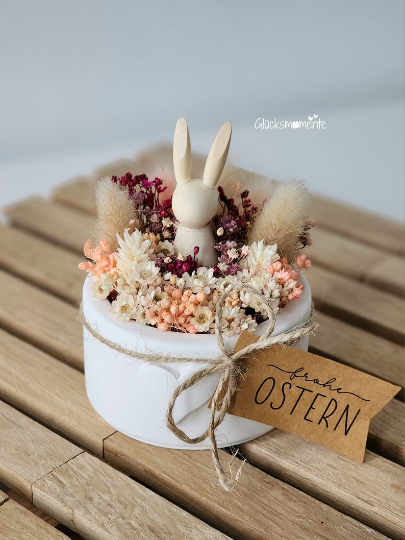 Frohe Ostern Anhänger PDF Vorlage zum Download Selbstausdrucken Geschenke Etiketten Osterhase Schöne Ostertage Osterliebe Osterzeit Hase Bild 2