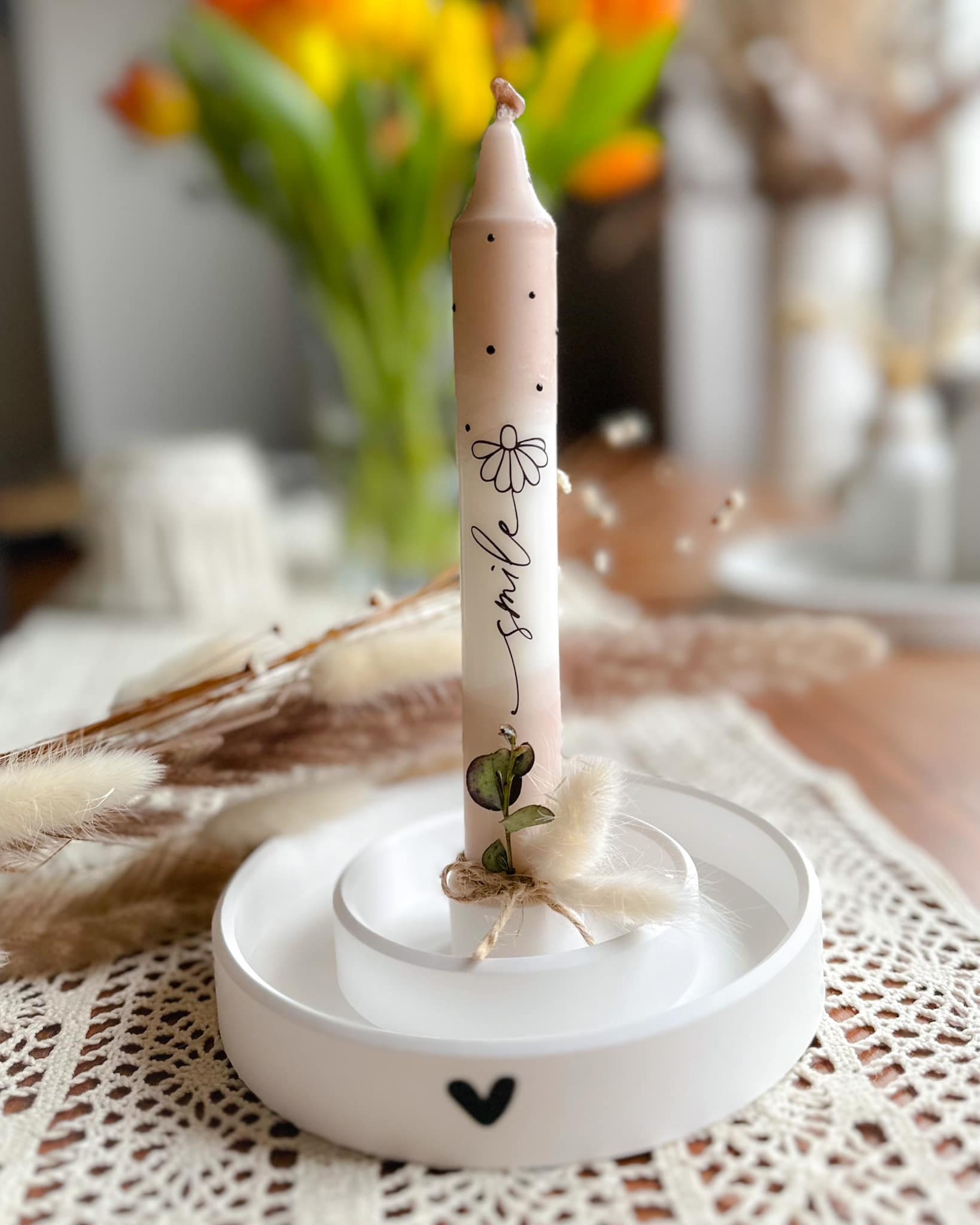 Wildflowers PDF Template Candle Tattoo Candlesticker Candles Spring ...