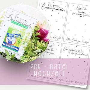 Druckvorlage Hochzeit PDF Vorlage zum Download Hochzeitsgeschenk Ehe Geschenk Geschenkidee Mitbringsel Braut Bräutigam Geldgeschenk